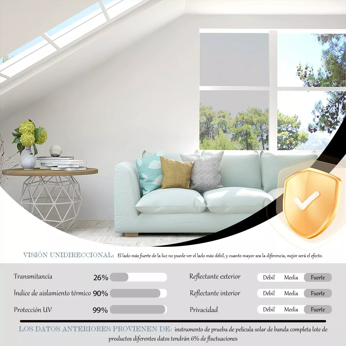 ShadowFlex - Film Adhesivo Aislante Polarizado para Ventanas