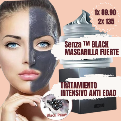 SENZA ™ (BLACK) - Mascarilla Premium de Perla Negra y Carbón Activado