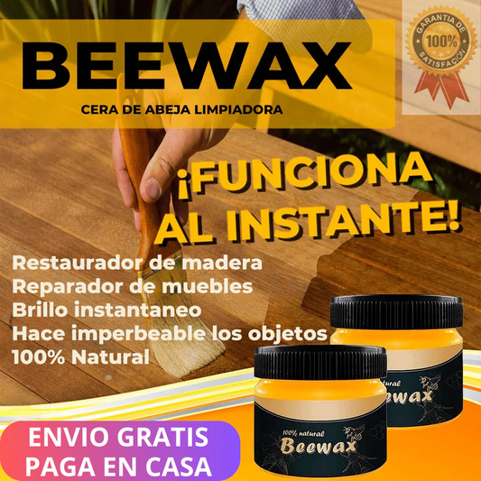 LustraMax ™ - Cera Restauradora Renovadora para Muebles y Pisos de Madera