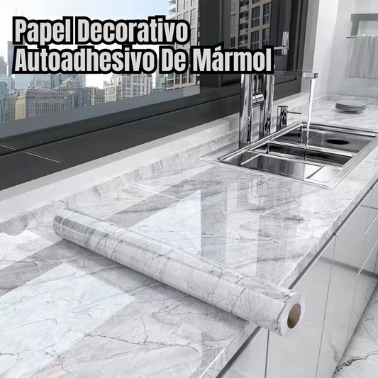 MarmolFlex ™ - Rollo Papel Adhesivo Mármol 10 metros